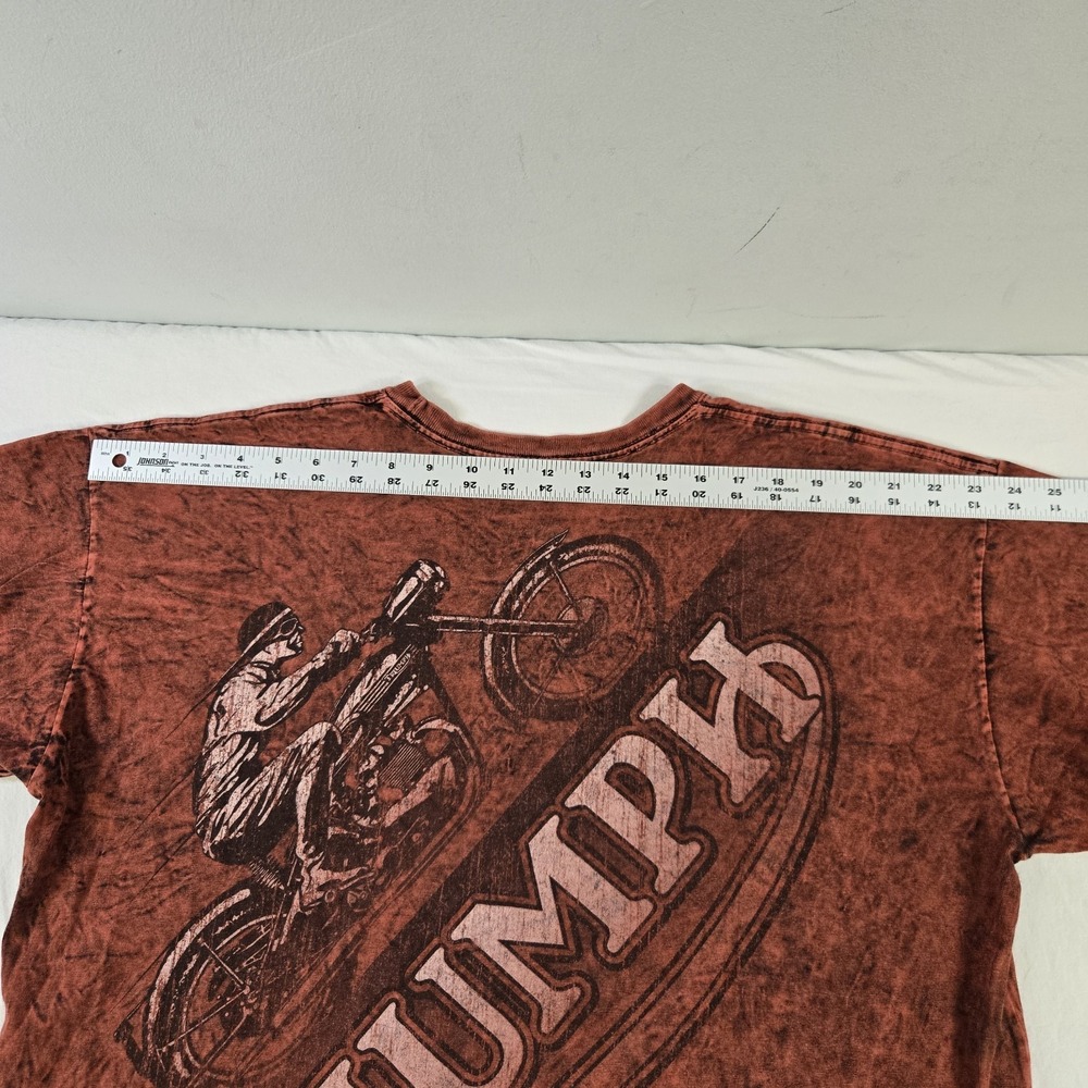 Triumph Motorcycle T-Shirt Mens XL UHL Works Reversible Red And Black - Picture 11 of 12